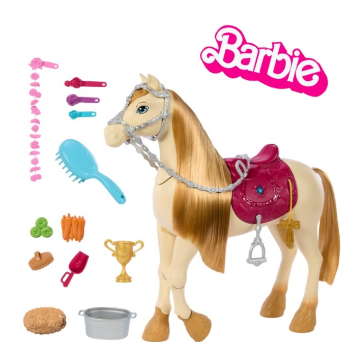 BARBIE - TORNADO , CAVALLO INTERATTIVO CON LUCI MUSICA E ACCESSORI